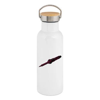 Lötkolben FPV Drohne Bastler Elektronik - Thermosflasche mit Bambusdeckel - Weiß - Rechts