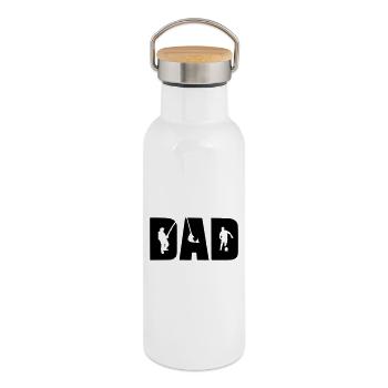 PAPA - Thermosflasche mit Bambusdeckel - Weiß - Rechts