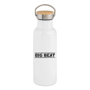 Big Beat - Thermal Bottle with Bamboo Lid - white - Right