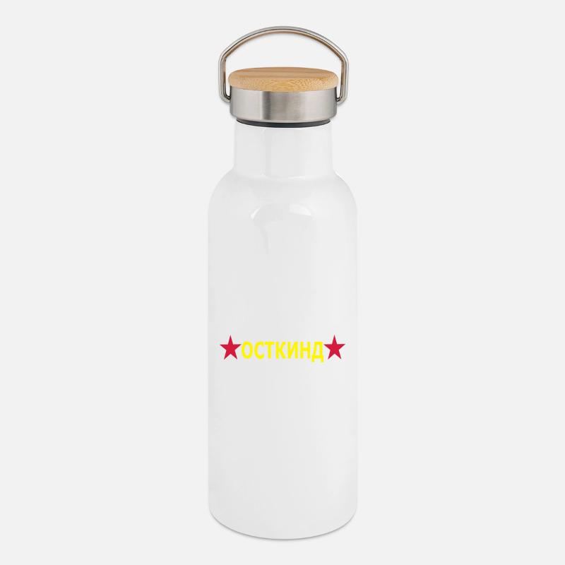 Ostkind - Thermal Bottle with Bamboo Lid - white