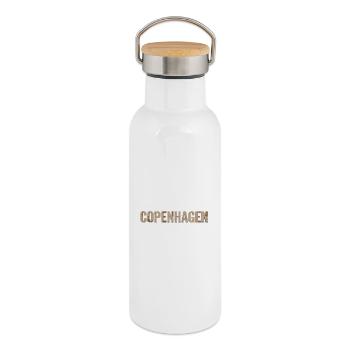 Copenhagen - Thermal Bottle with Bamboo Lid - white - Right