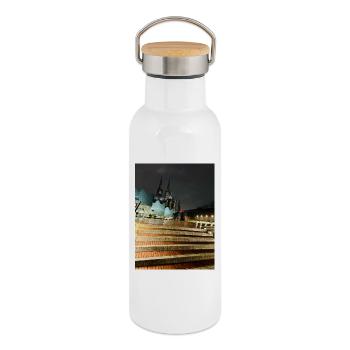 Cologne Cathedral - Thermal Bottle with Bamboo Lid - white - Right