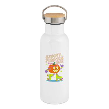 Groovy Pumpkin Inline Skate - Thermosflasche mit Bambusdeckel - Weiß - Rechts