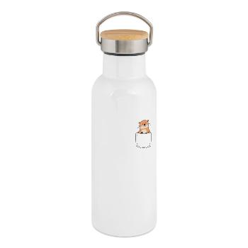 Otter - Thermal Bottle with Bamboo Lid - white - Right