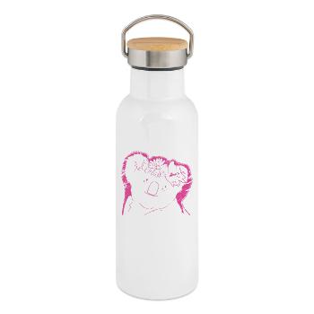 Koala Koalabär - Thermosflasche mit Bambusdeckel - Weiß - Rechts