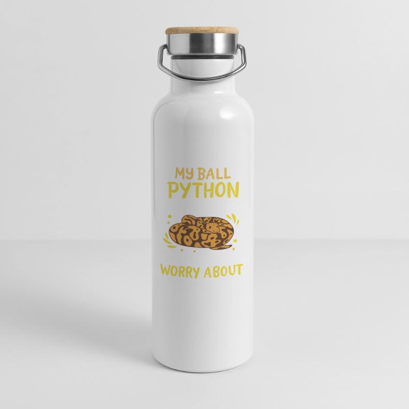 Ball Python Thermosflasche mit Bambusdeckel