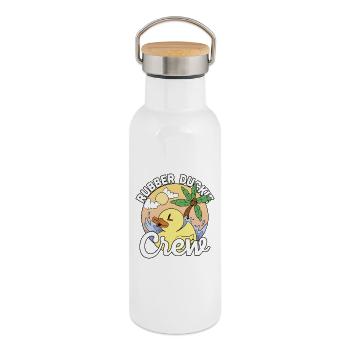 Rubber Duck Rubber Duckie Crew - Thermal Bottle with Bamboo Lid - white - Right