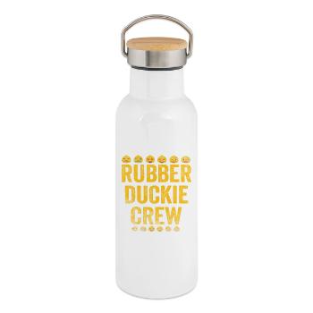Rubber Duck Rubber Duckie Crew - Thermal Bottle with Bamboo Lid - white - Right
