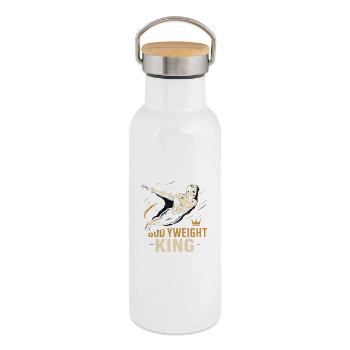 Calisthenics - Thermosflasche mit Bambusdeckel - Weiß - Rechts