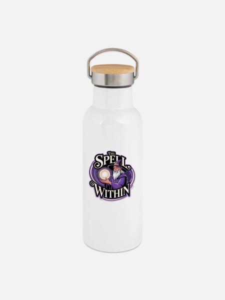 Magie Zauberer – The Spell Within - Thermosflasche mit Bambusdeckel - Weiß