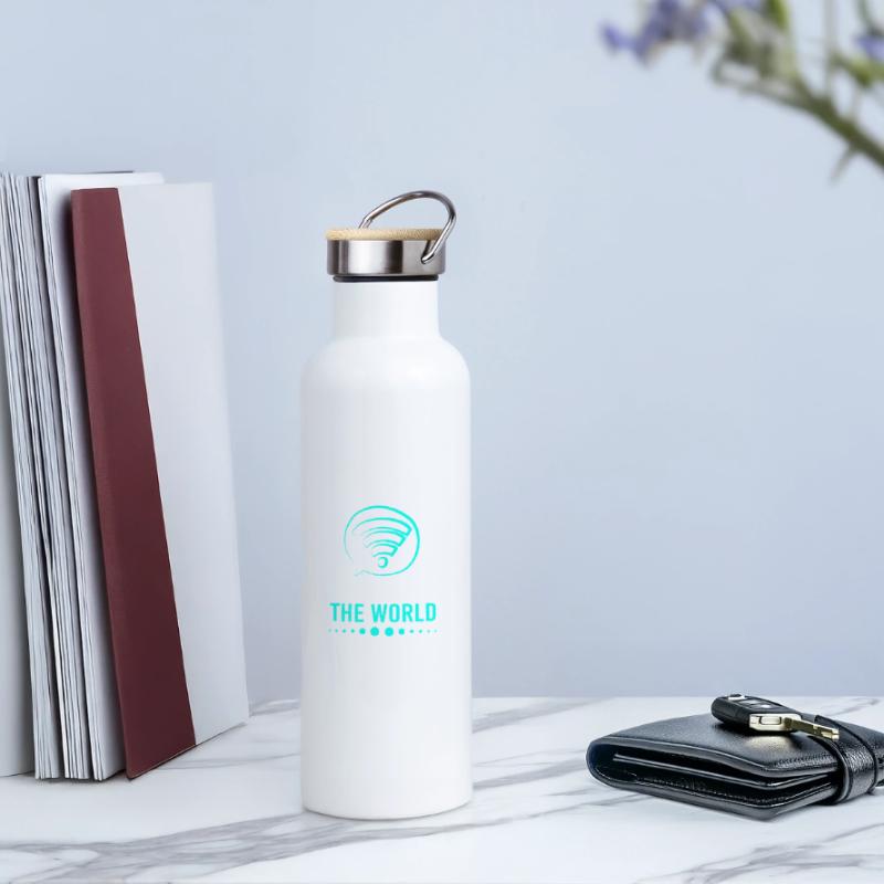 Network Engineer Programmer Computer Scientist Thermal Bottle with Bamboo Lid