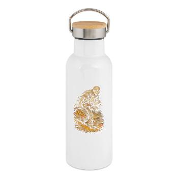 Dia De Los Muertos - Thermosflasche mit Bambusdeckel - Weiß - Rechts