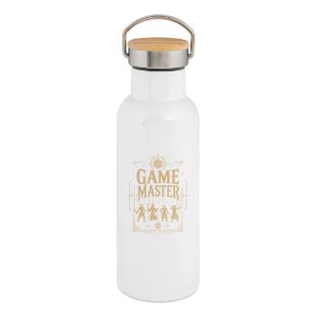 Game Master Game Master Dice Shirt - Thermal Bottle with Bamboo Lid - white - Right