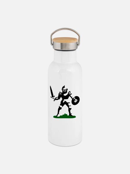 Ritter Spielzeug - Thermosflasche mit Bambusdeckel - Weiß