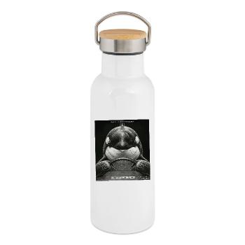 Fish Flashed - Thermal Bottle with Bamboo Lid - white - Right