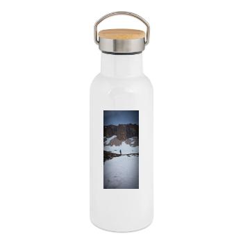 Unermesslichkeit der Landschaft - Thermosflasche mit Bambusdeckel - Weiß - Rechts