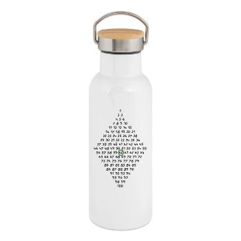 60th birthday - Thermal Bottle with Bamboo Lid - white - Right