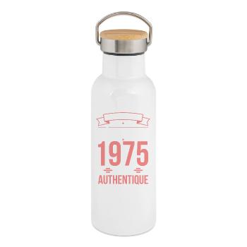 50th Anniversary - Original - December 1975 - Thermal Bottle with Bamboo Lid - white - Right