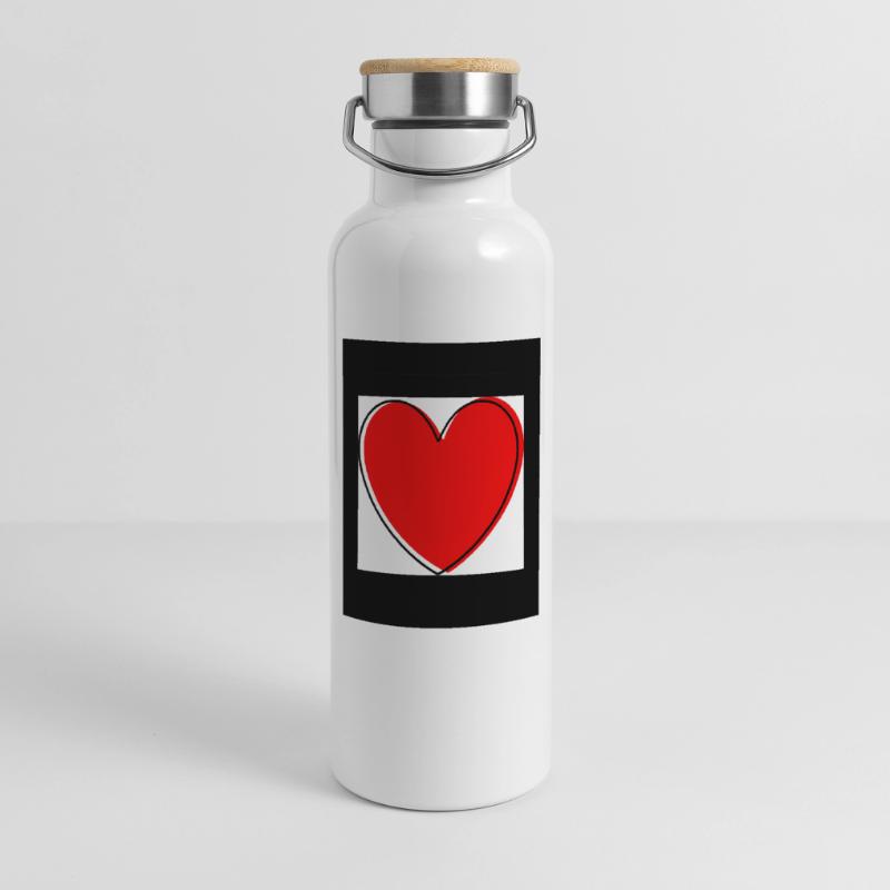 Muttertags Geschenk Mutter Muttertag Geschenkidee  Thermosflasche mit Bambusdeckel