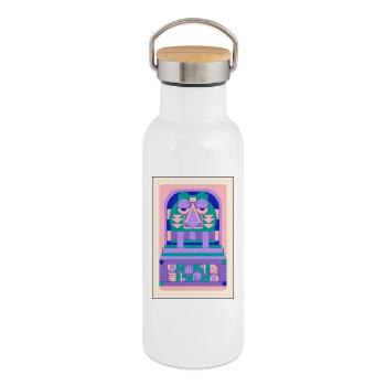 Vampire - Thermal Bottle with Bamboo Lid - white - Right