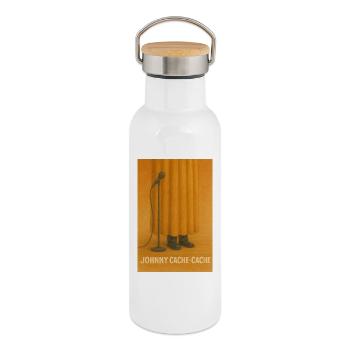 Johnny Versteckspiel - Thermosflasche mit Bambusdeckel - Weiß - Rechts