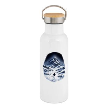 But why Penguin - Thermal Bottle with Bamboo Lid - white - Right