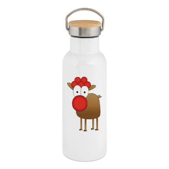 SCHWARZWALD-GIRLIE - Thermosflasche mit Bambusdeckel - Weiß - Rechts