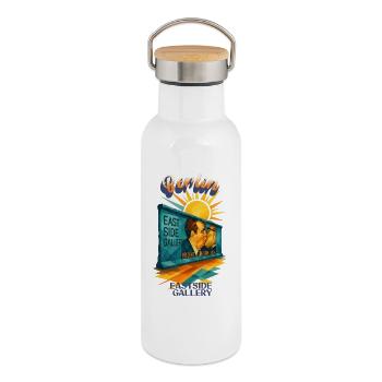 Berlin - EAST-SIDE GALLERY - Urban Retro Dreams - Thermal Bottle with Bamboo Lid - white - Right