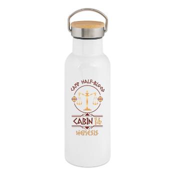 Cabin #16 in Camp Half Blood, Child of Nemesis - Thermal Bottle with Bamboo Lid - white - Right