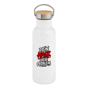 Thermosflasche mit Bambusdeckel