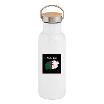 Algeria - Thermal Bottle with Bamboo Lid - white - Right
