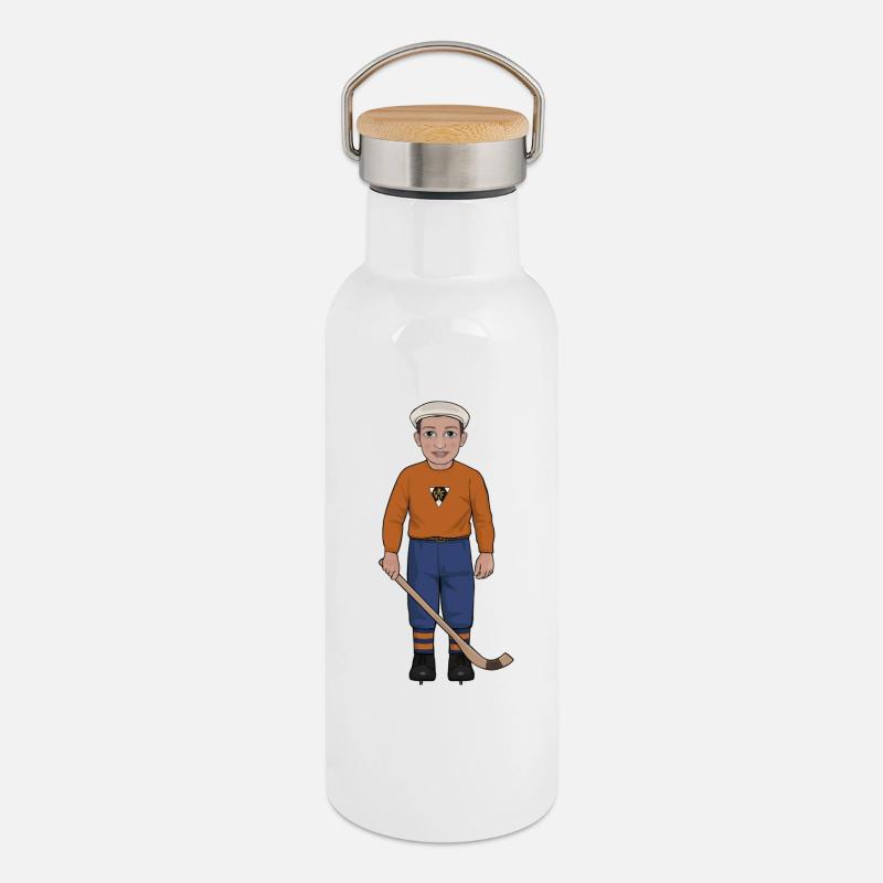 Gösta "Snoddas" Nordgren - Thermal Bottle with Bamboo Lid - white