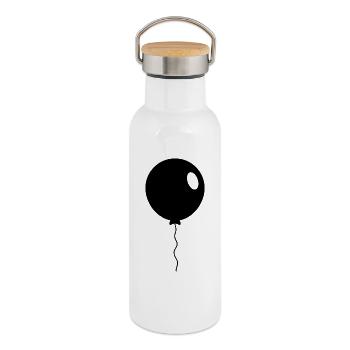 balloon - Thermal Bottle with Bamboo Lid - white - Right