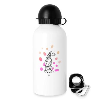 Dalmatiner bunt 03 - Trinkflasche mit Deckel 500 ml - Weiß - Rechts