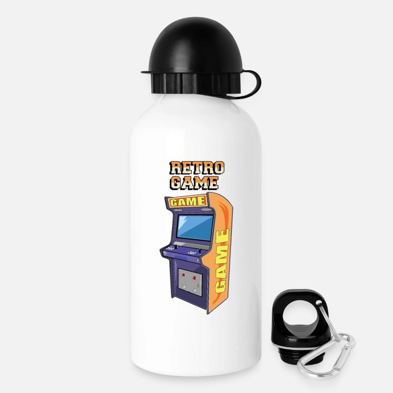 Retro game - Drinks Bottle with Lid 500 ml - white