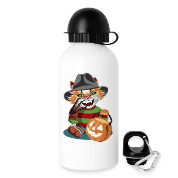 Freddy le chat - Gourde avec bouchon 500 ml - blanc - Droite