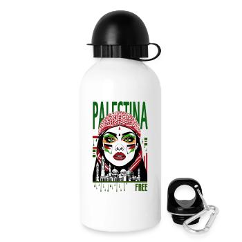 WOMAN_PALESTINA_10 - Drinks Bottle with Lid 500 ml - white - Right