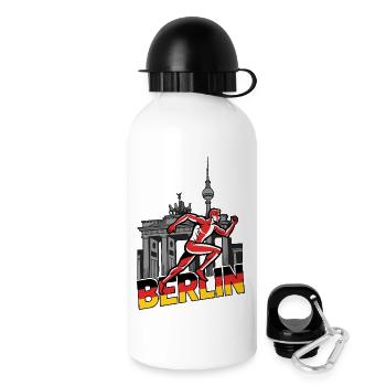 Coureur de sprint berlinois - Gourde avec bouchon 500 ml - blanc - Droite