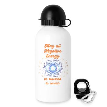 No Negative Energy - Trinkflasche mit Deckel 500 ml - Weiß - Rechts