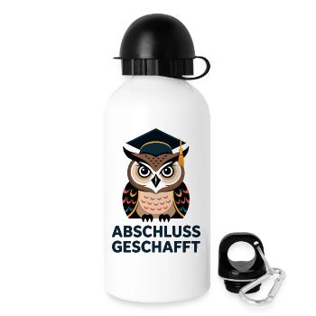 Graduation achieved learning owl - Drinks Bottle with Lid 500 ml - white - Right