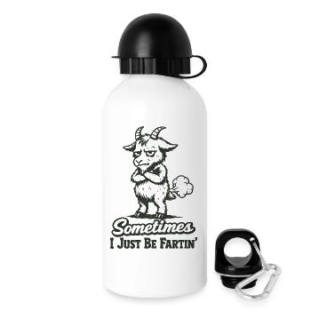 Sometimes I'm just a farting goat. - Drinks Bottle with Lid 500 ml - white - Right