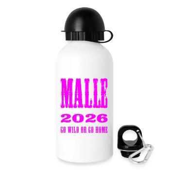 Malle 2026 Die wildesten Girls der Insel Go Wild - Trinkflasche mit Deckel 500 ml - Weiß - Rechts