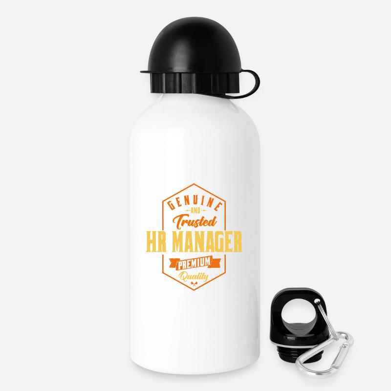 Genuine Trusted HR Manager Design - Drinks Bottle with Lid 500 ml - white