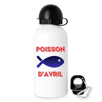 APRIL FOOL - Drinks Bottle with Lid 500 ml - white - Right