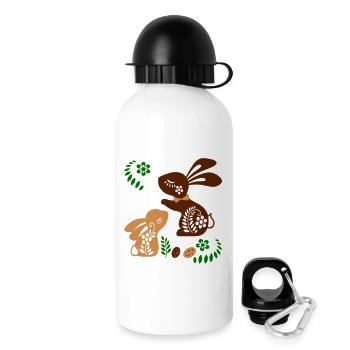 Hares - Drinks Bottle with Lid 500 ml - white - Right
