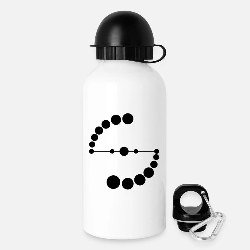Cosmic DNA Spiral - Drinks Bottle with Lid 500 ml - white