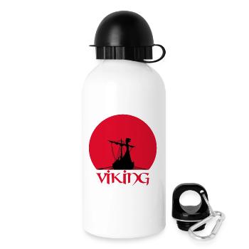 Wikinger-Langschiff - Trinkflasche mit Deckel 500 ml - Weiß - Rechts