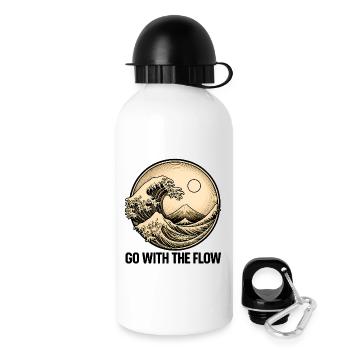 Whispers of the Sea - Abstract Seascape - Drinks Bottle with Lid 500 ml - white - Right