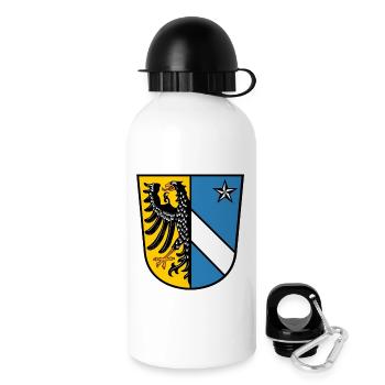 Blason Wacker-Rothenburg ob der Tauber - Gourde avec bouchon 500 ml - blanc - Droite