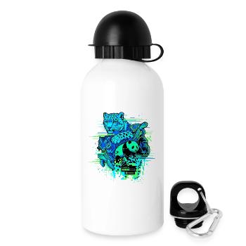 Animal Glitch - Trinkflasche mit Deckel 500 ml - Weiß - Rechts